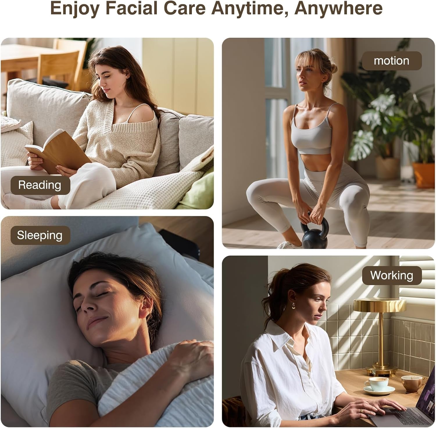 Red Light Therapy for Face 4 Modes, Breathable Red Light Therapy Mask with 4 Color Light Modes, 850NM Infrared LED Face Mask Light Therapy with Timer, Portable Led Mask for Home & Travel