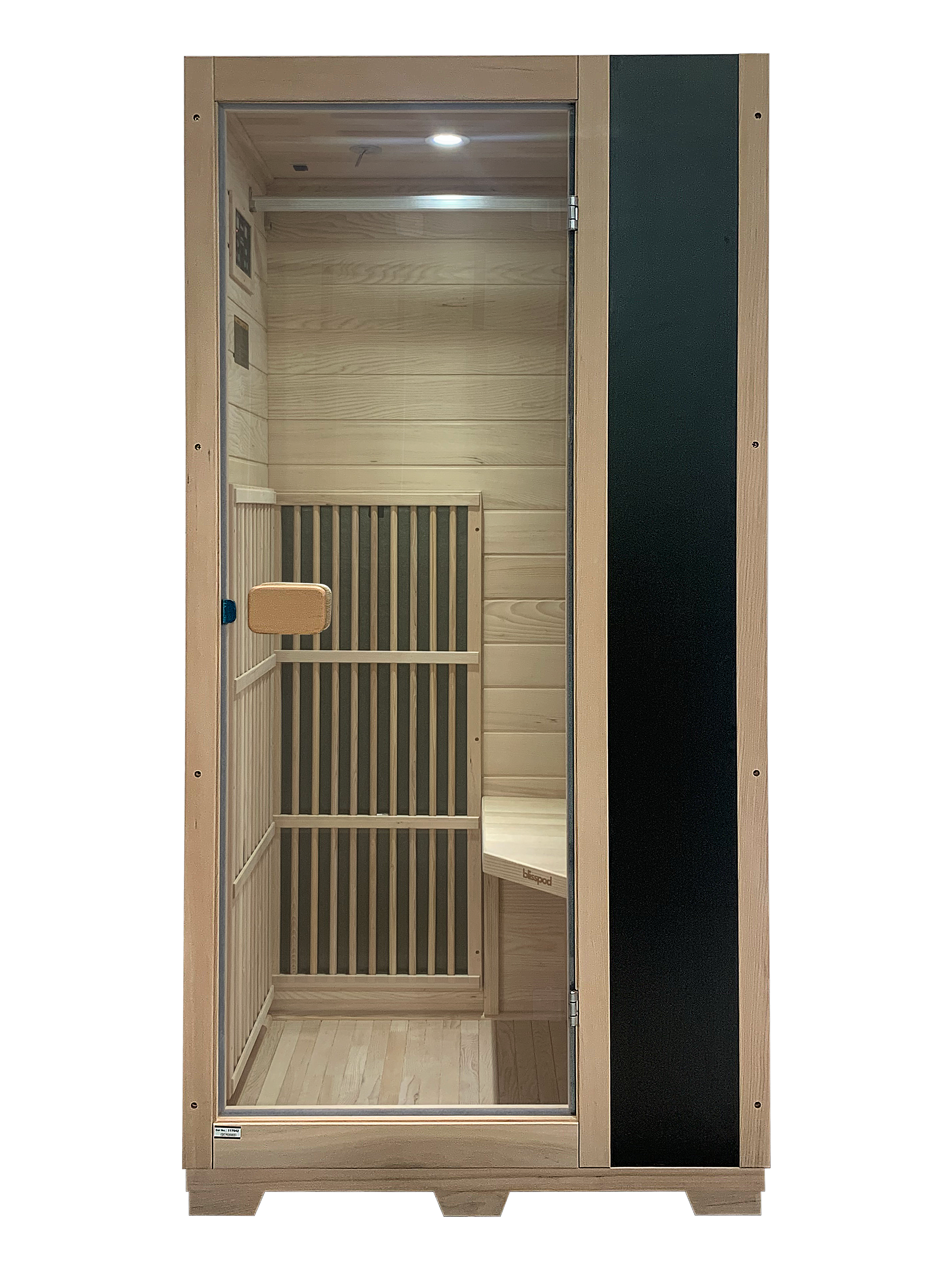 Blisspod Vienna Far Infrared Sauna Canadian Hemlock Very Low EMF 1 Person
