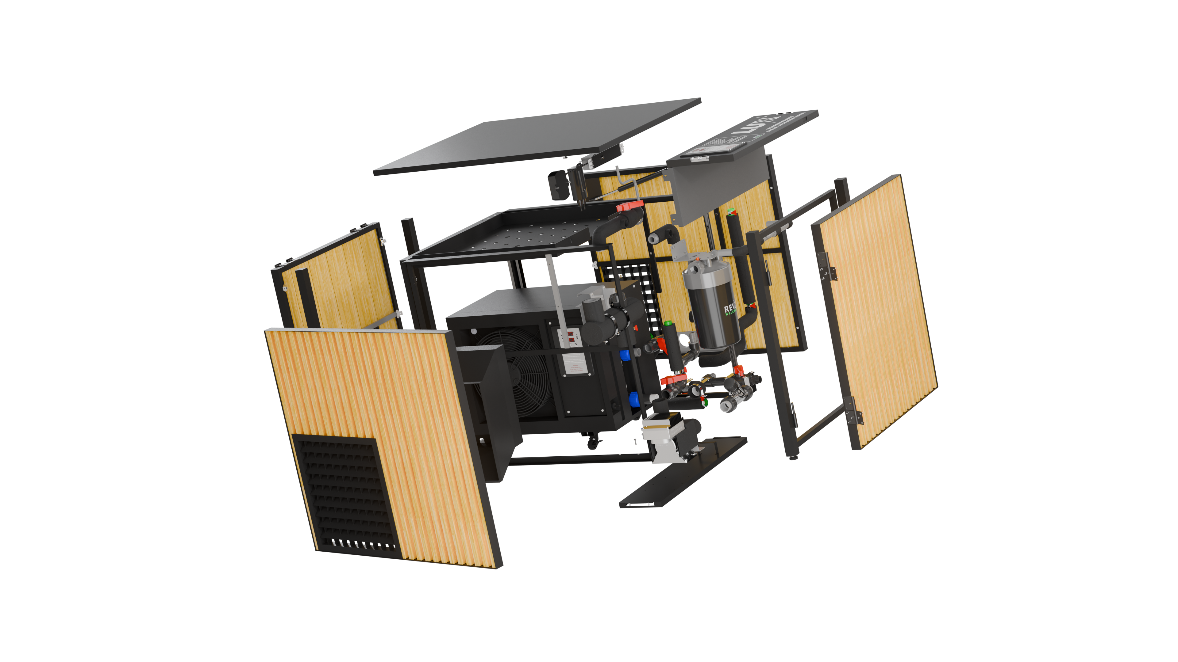 Acrylic X Tub Cold Plunge + LUX High Performance Chiller and Filtration System