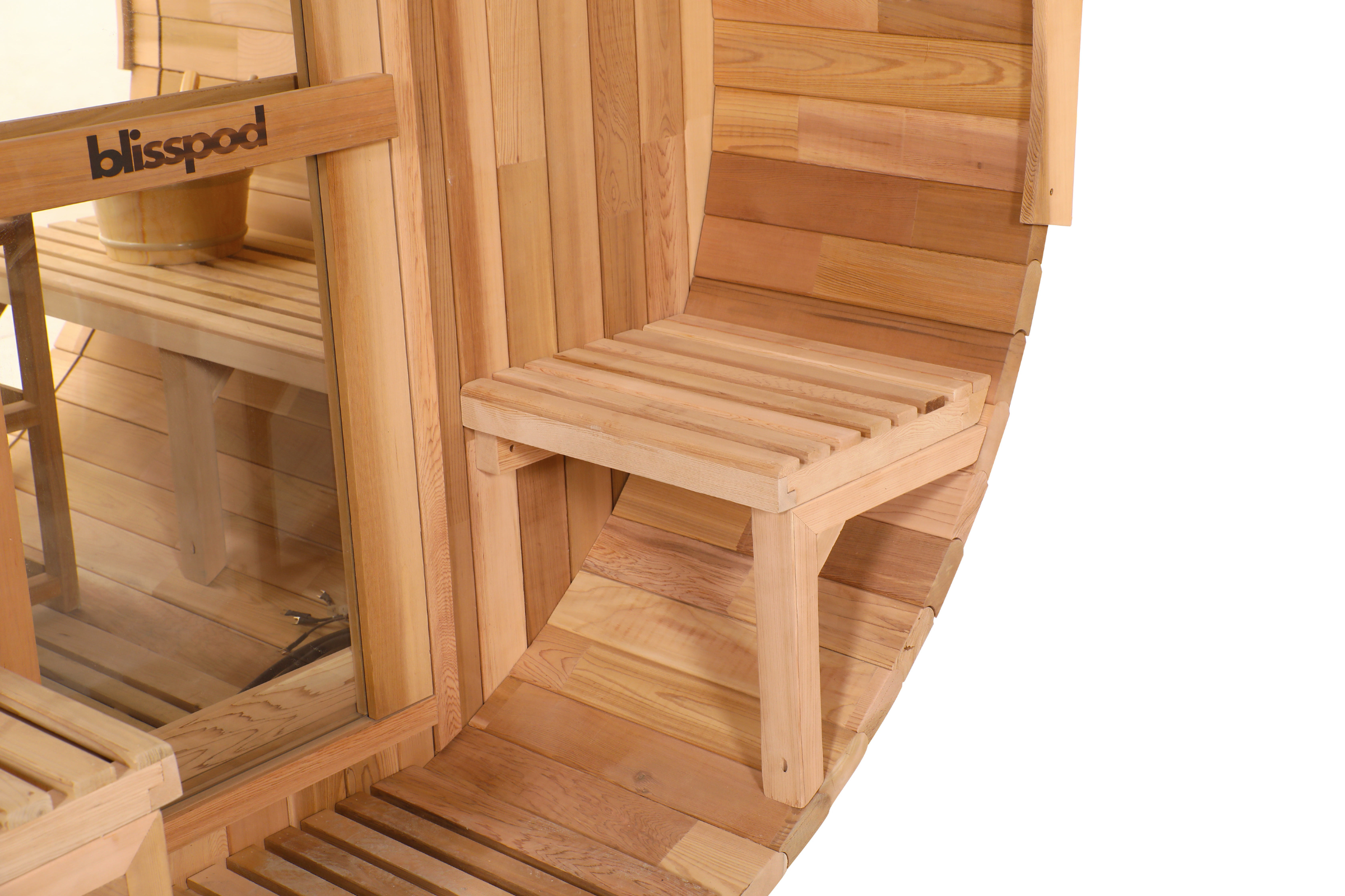Blisspod, Prague, Canadian Red Cedar Outdoor Steam Barell Sauna, 2-4 / 4-6 persons