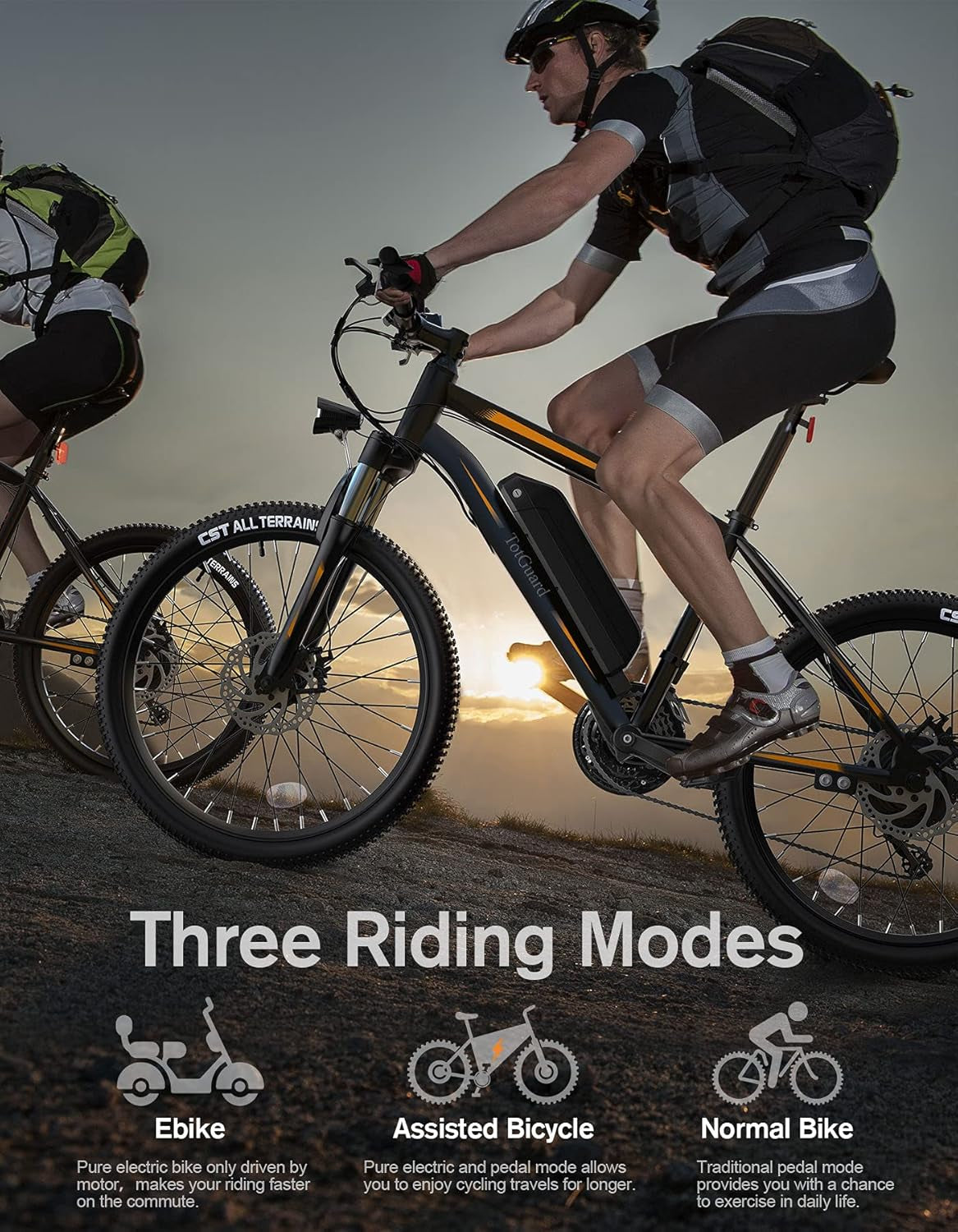 Electric Bike for Adults, 26" Ebike with Peak 500W Brushless Motor, Electric Mountain Bike with 374Wh Removable Battery, 50 Miles Electric Bicycle with Suspension Fork, 21 Speed, LCD Display.