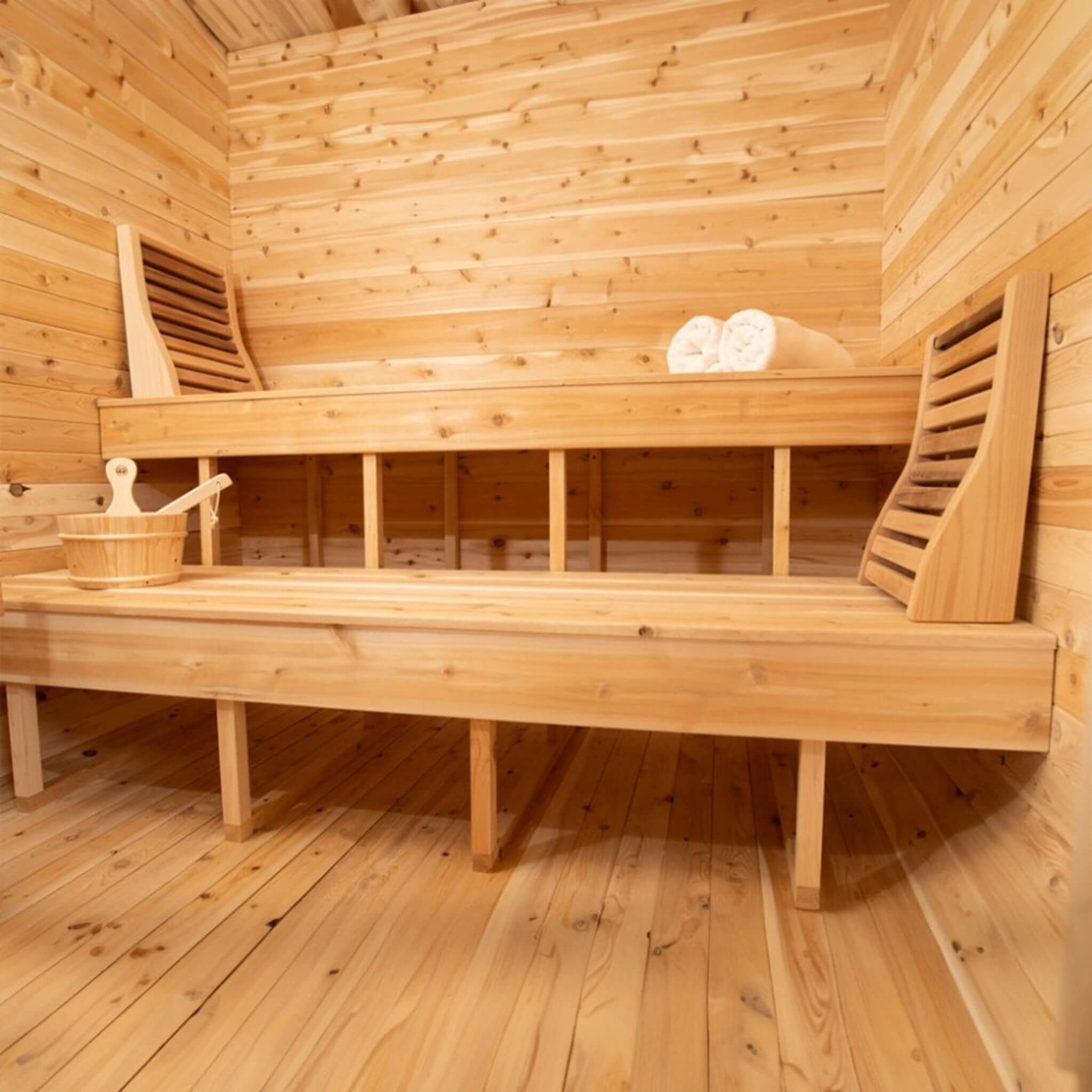 Dundalk Leisurecraft 4-Person Canadian Timber Luna Cube Sauna