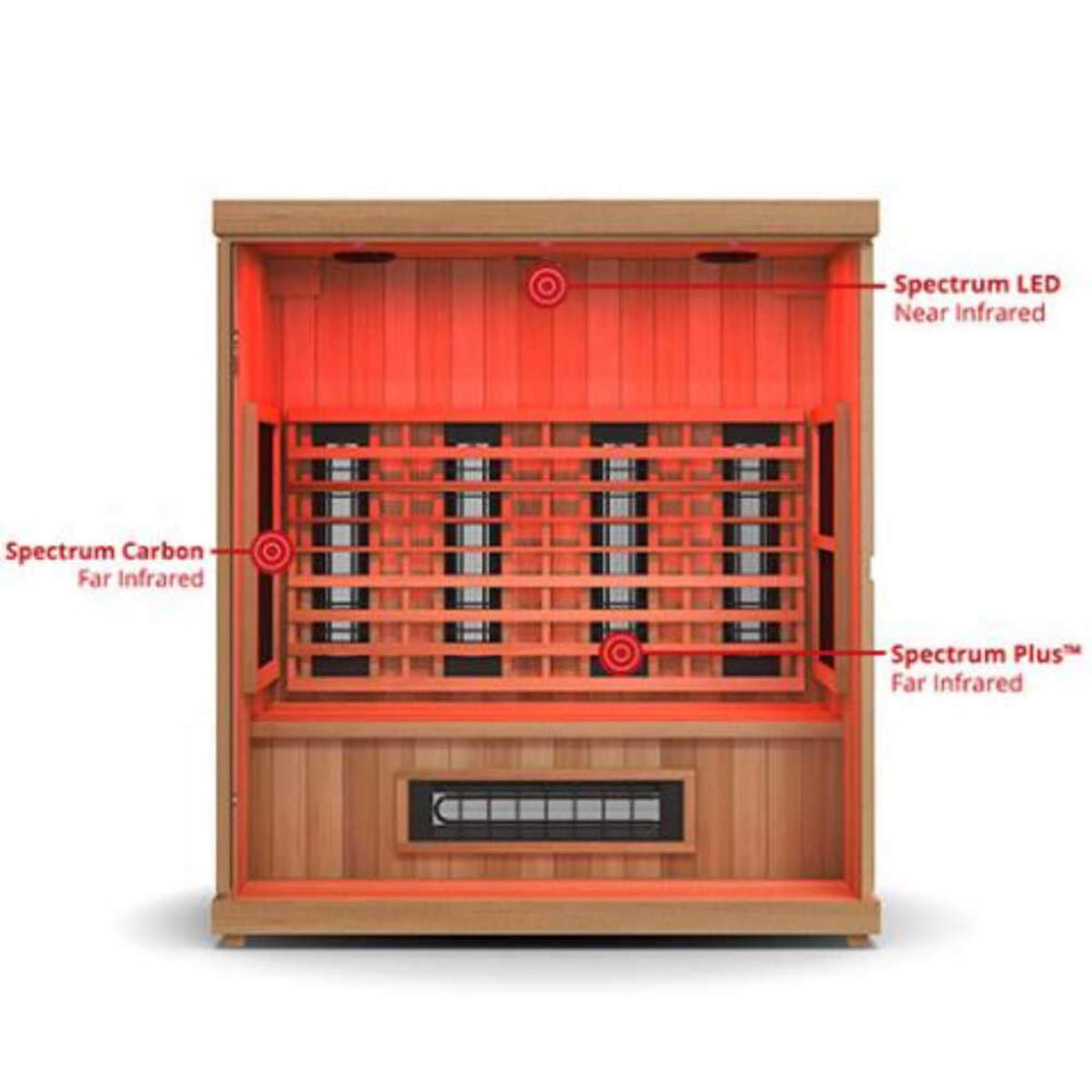 Finnmark FD-3 Full Spectrum 4-Person Home Infrared Sauna With Adjustable Feet