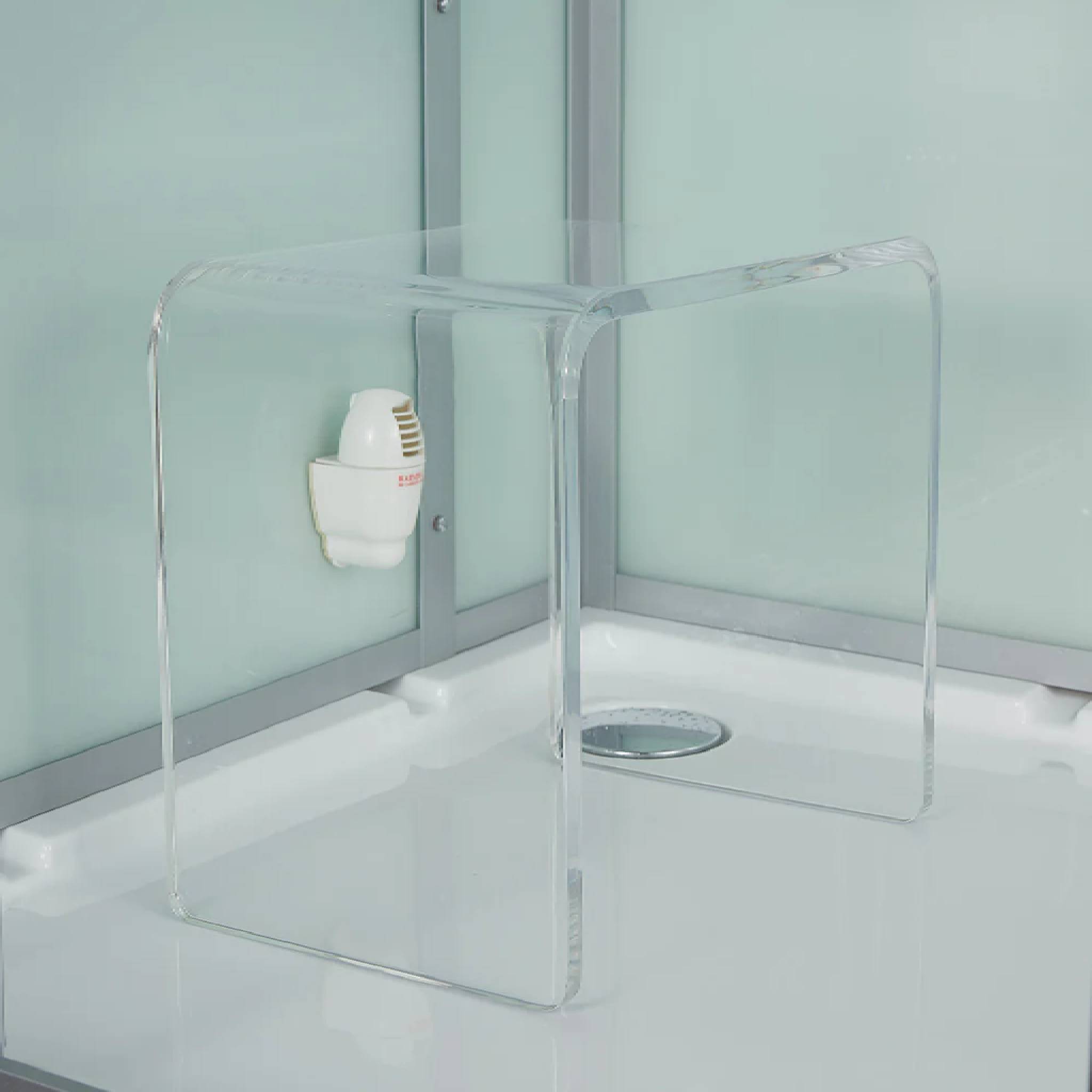 Maya Bath Platinum Arrezo Steam Shower With Rainfall Ceiling Shower