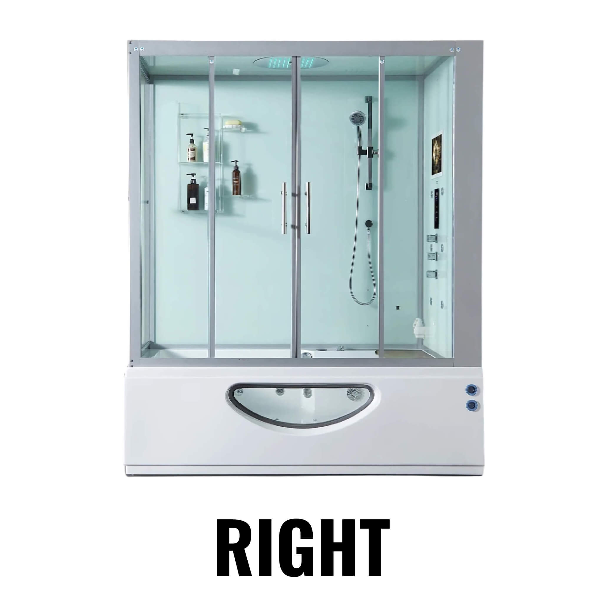 Maya Bath Platinum Catania Steam Shower W/6 Acupuncture Jets