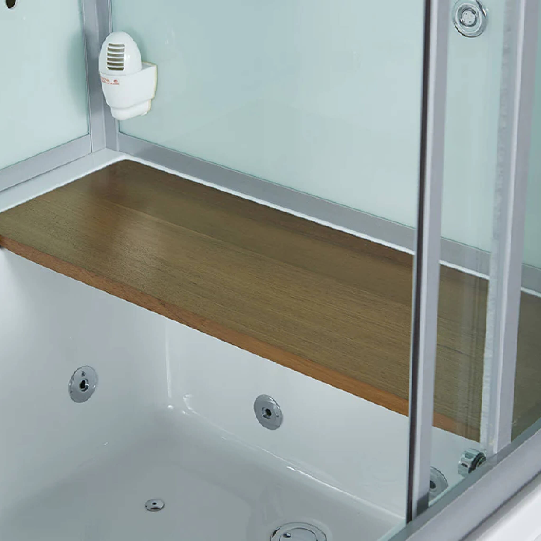 Maya Bath Platinum Catania Steam Shower W/6 Acupuncture Jets