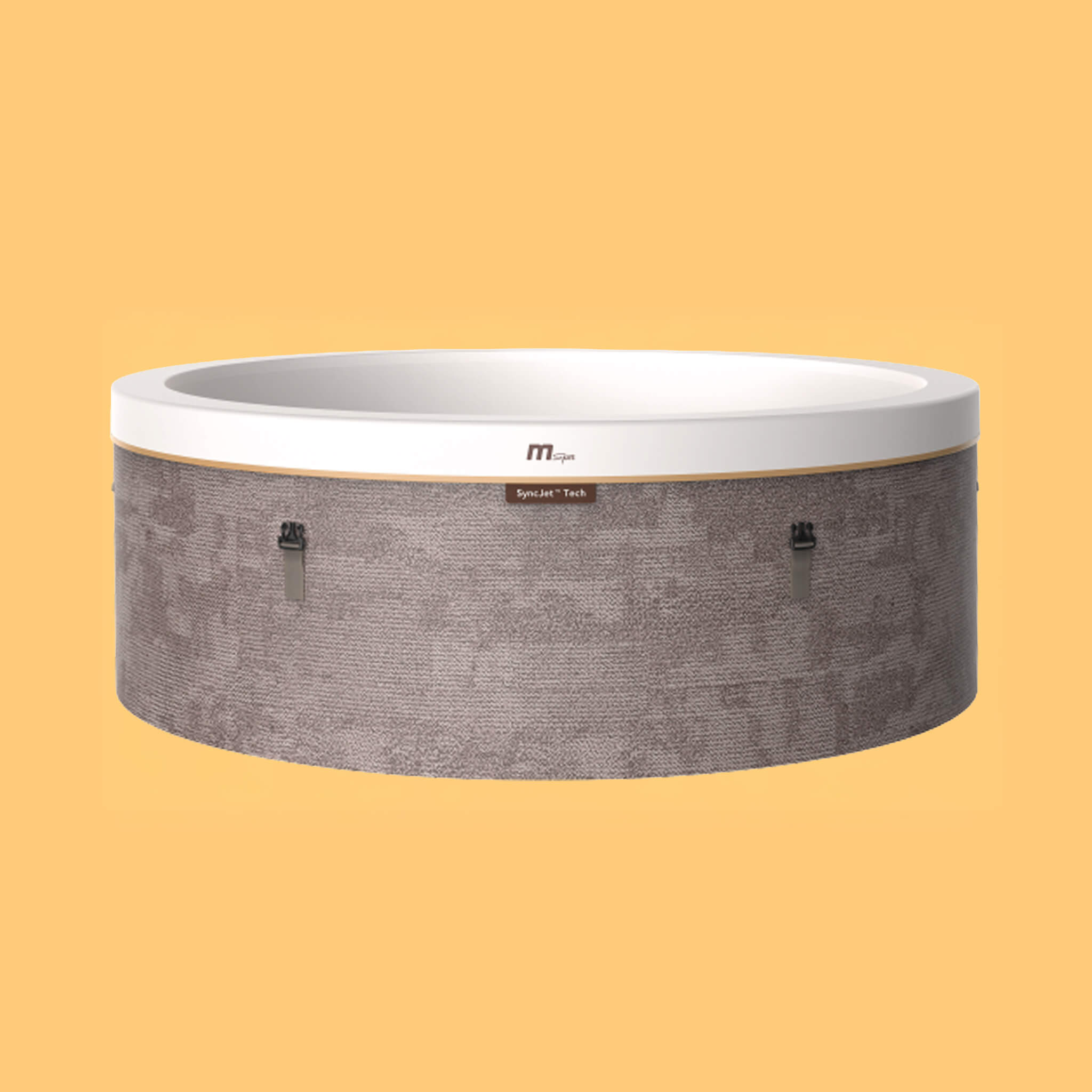 MSpa Cocoon Verto Series Six-Person Inflatable Round Hot Tub With Hydro Massage
