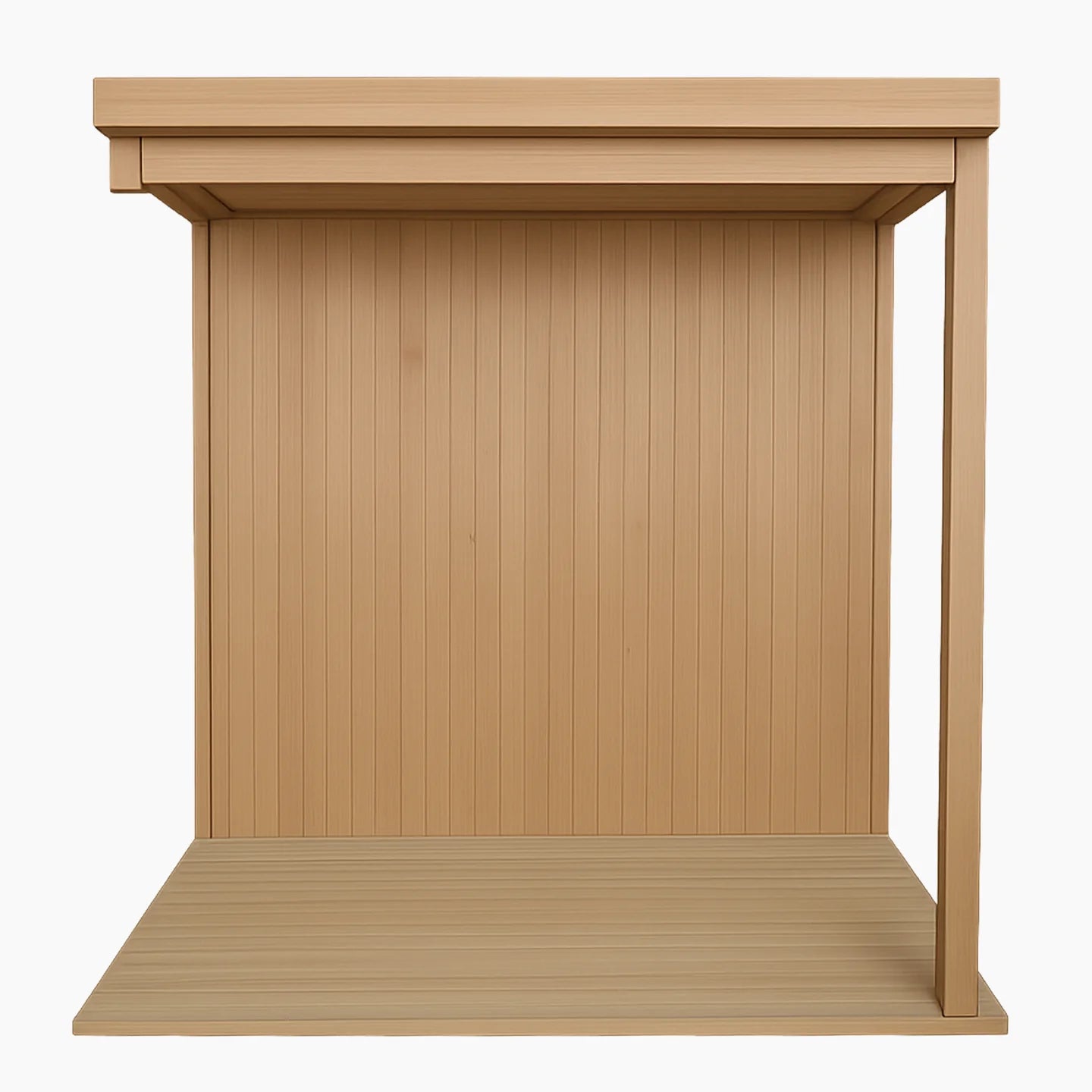 4-Person Traditional Sauna with Covered Deck