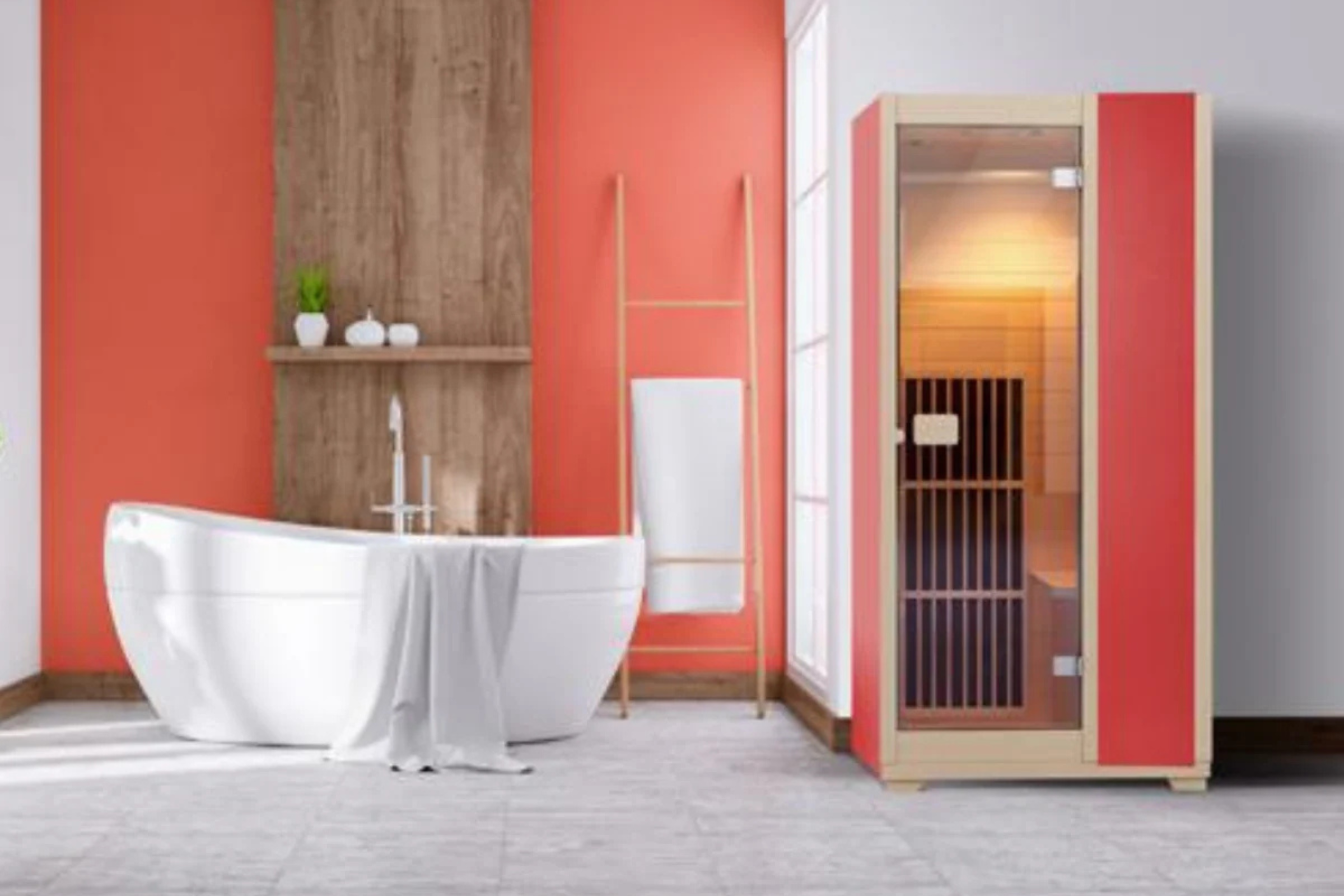 Blisspod Vienna Far Infrared Sauna Canadian Hemlock Very Low EMF 1 Person
