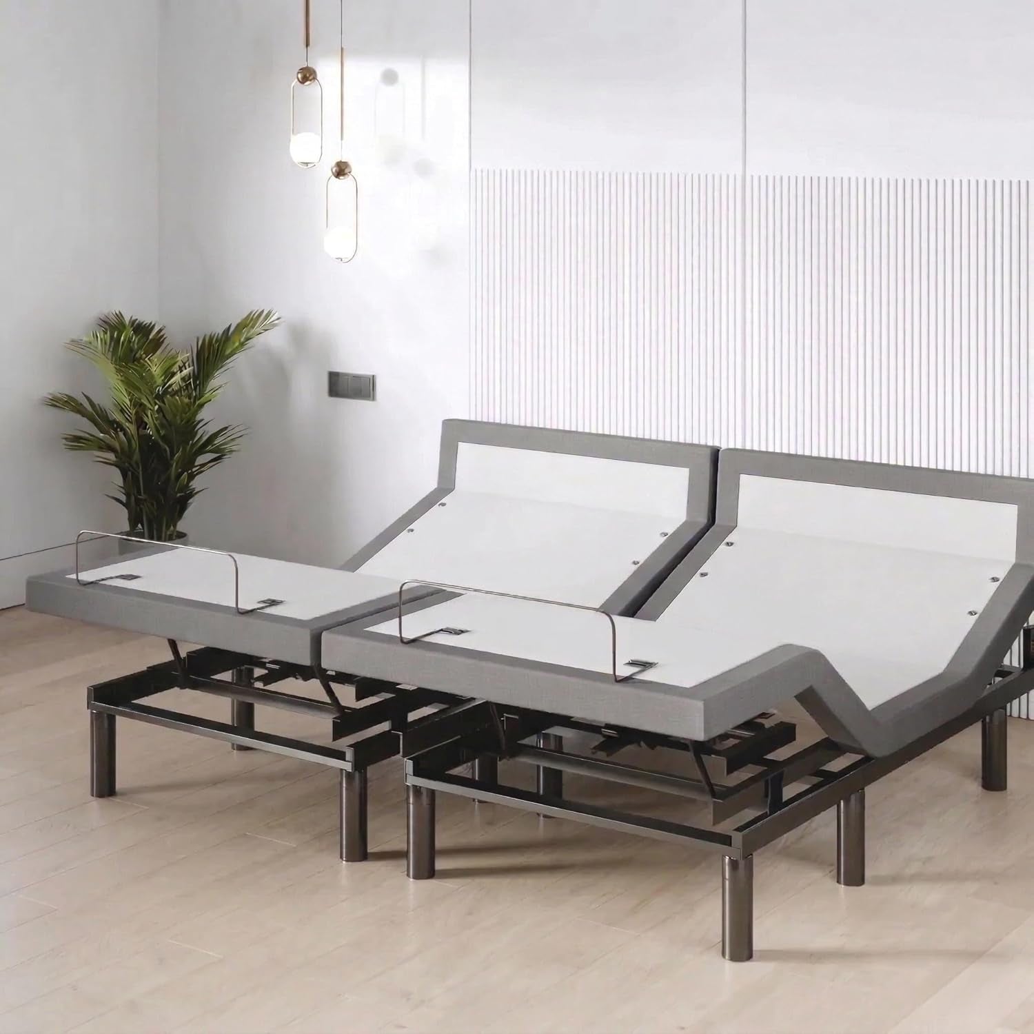 Harmony Adjustable Bed Base, Head and Foot Lift, Massage, Under-Bed Lights, USB, Memory, Zero Gravity Smart Frame - King