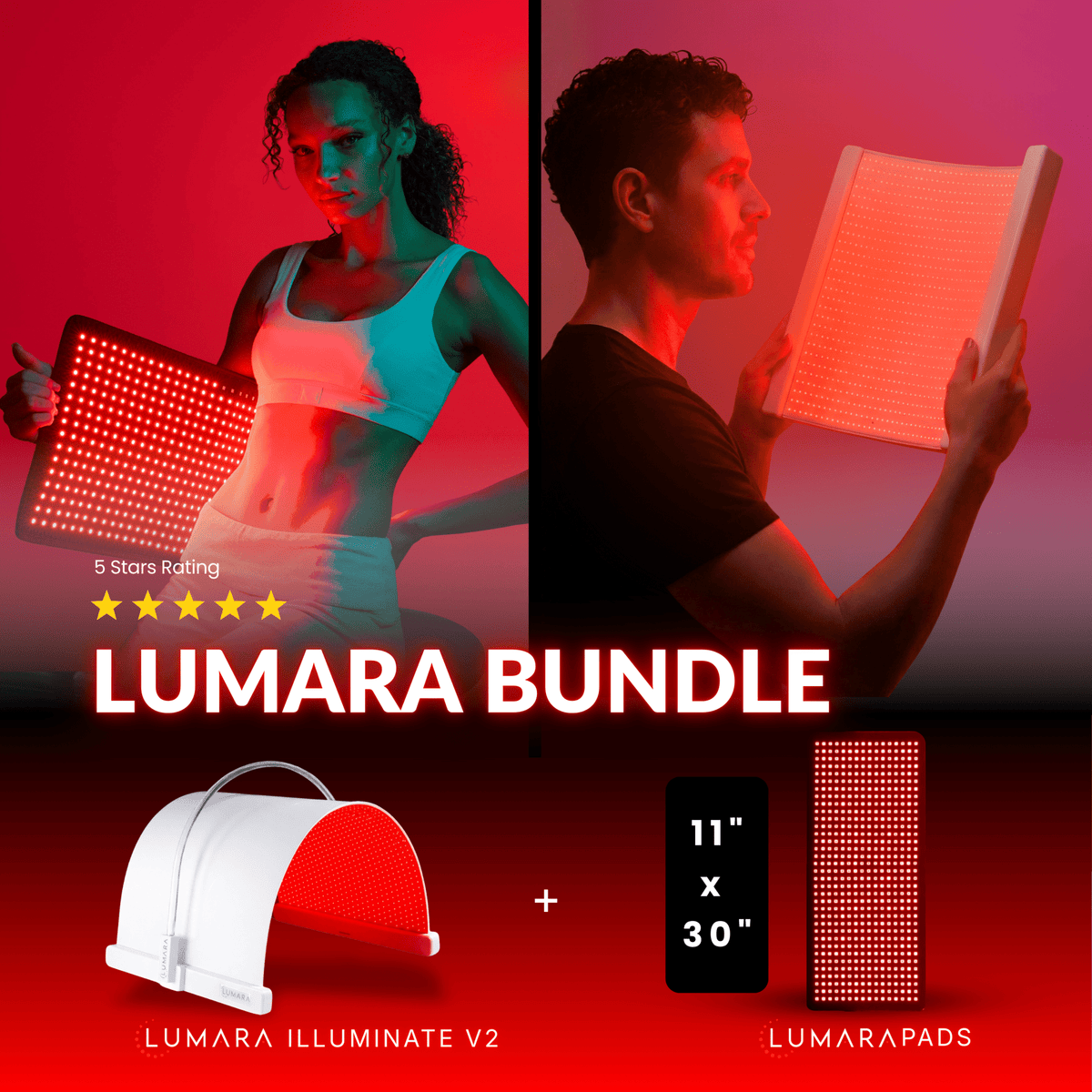 Lumara Illuminate Red V2 Light Therapy Panel