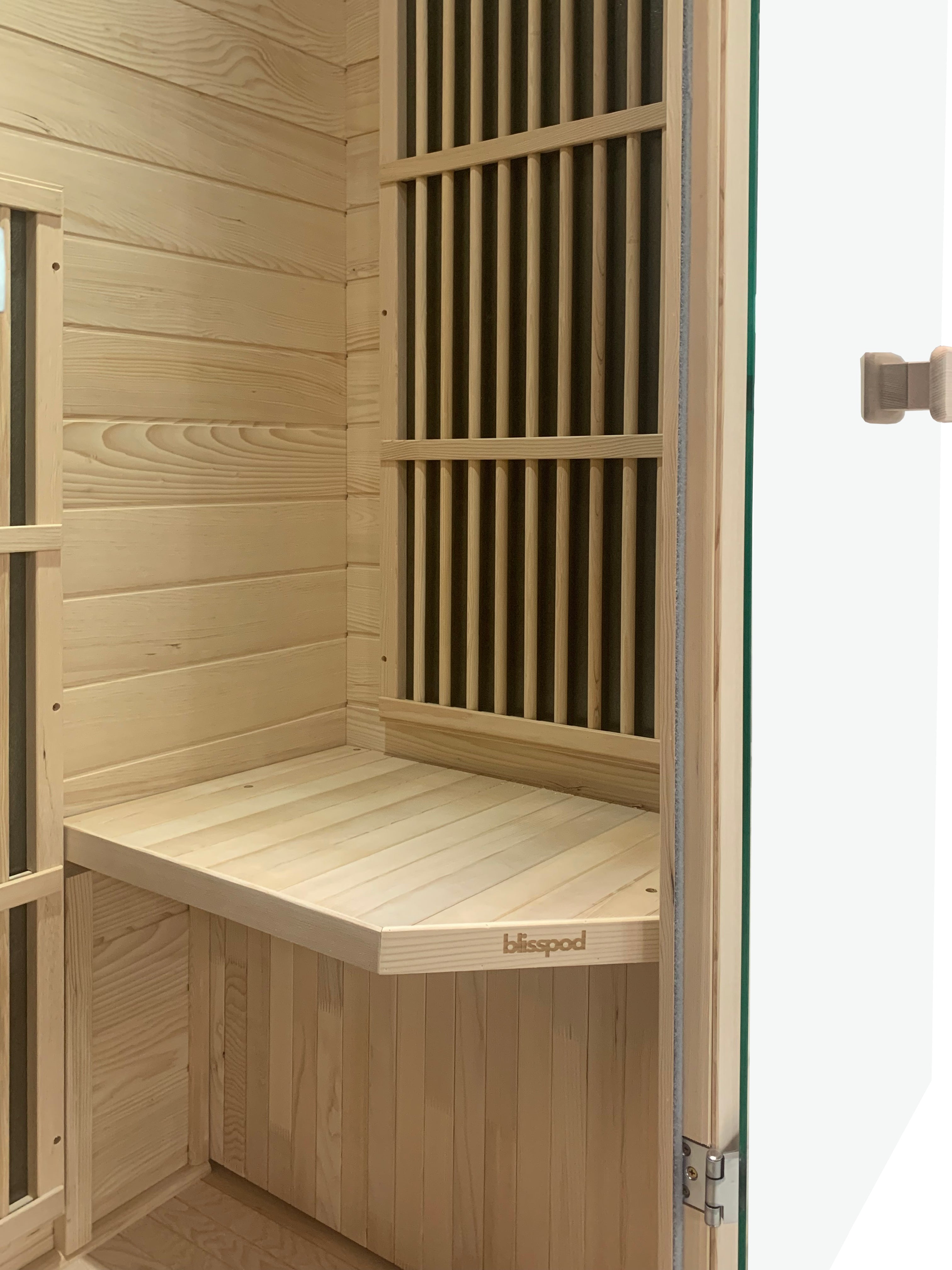 Blisspod Vienna Far Infrared Sauna Canadian Hemlock Very Low EMF 1 Person