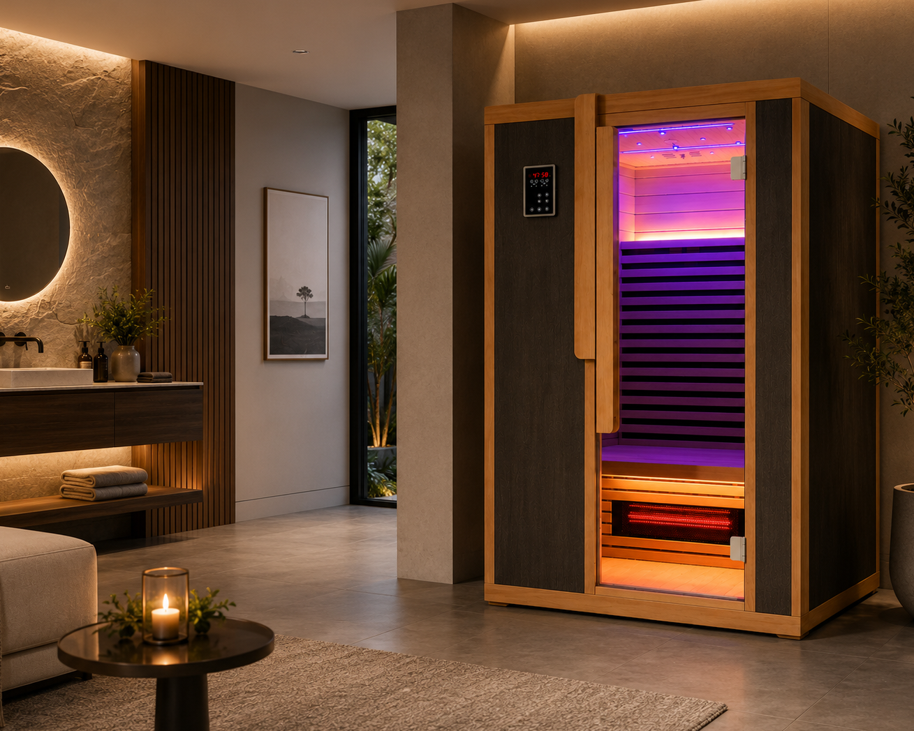 Blisspod Bergen Full Spectrum Ultimate Indoor Sauna Red Light Therapy 2 Person