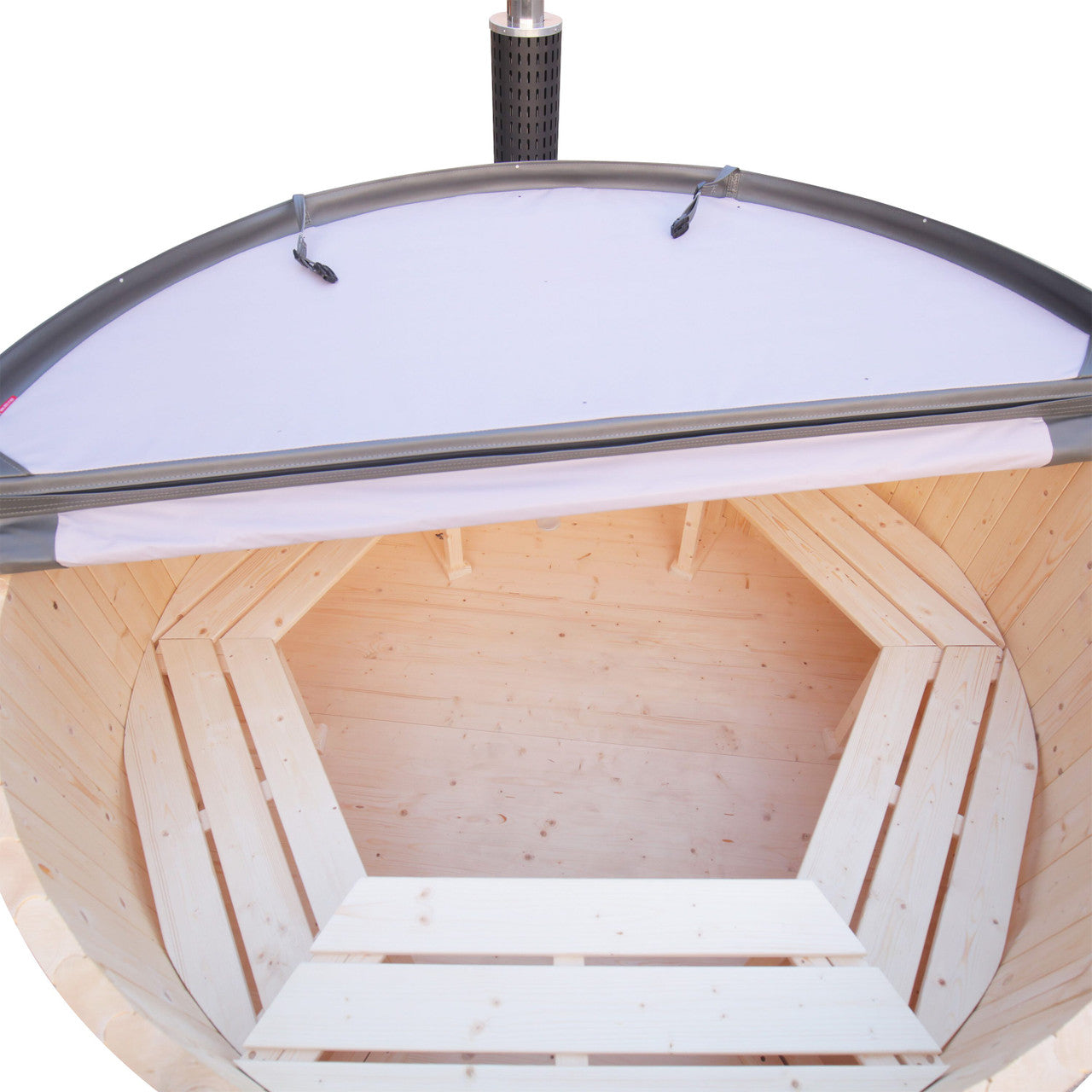 Wood-Fired Hot Tub and Ice Bath with Internal Stove – 4-5 Person – Pine