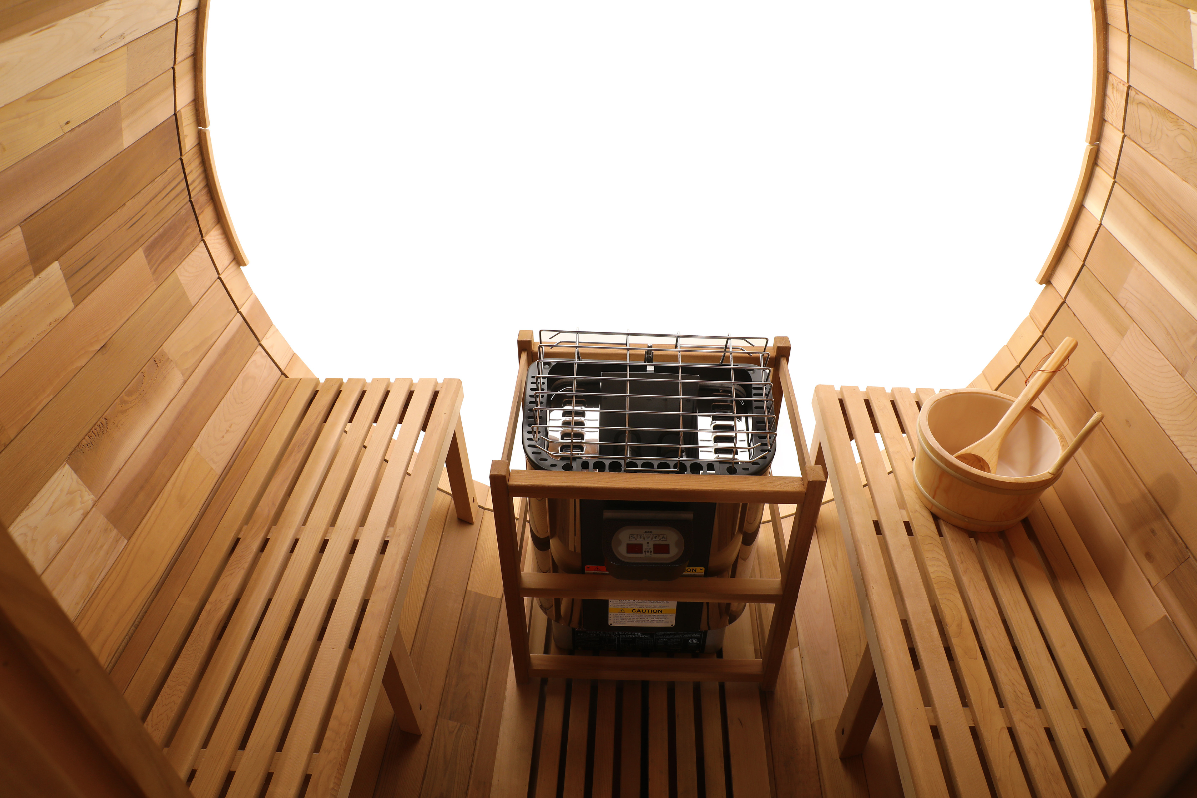 Blisspod Prague Canadian Red Cedar Outdoor Steam Barell Sauna