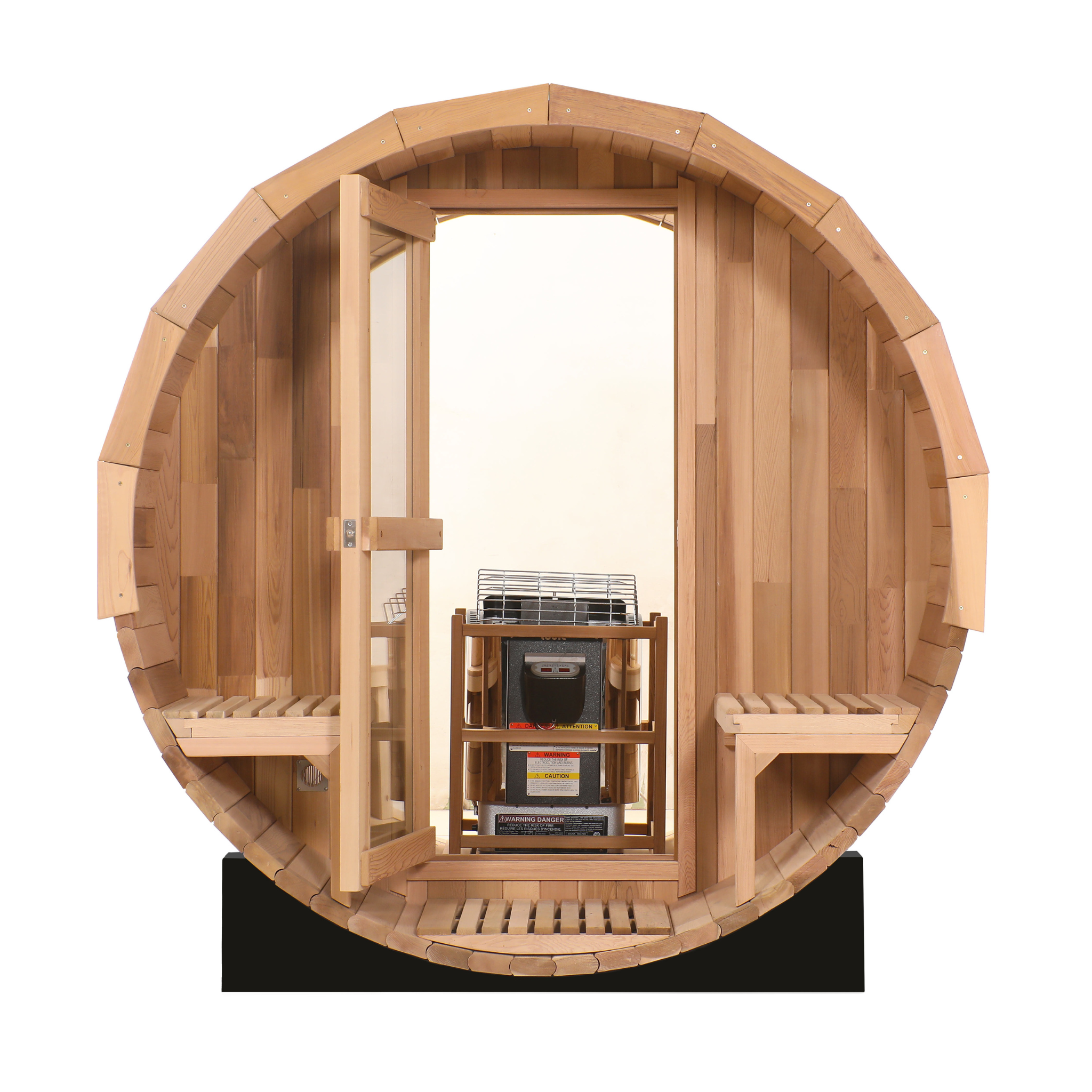 Blisspod, Prague, Canadian Red Cedar Outdoor Steam Barell Sauna, 2-4 / 4-6 persons