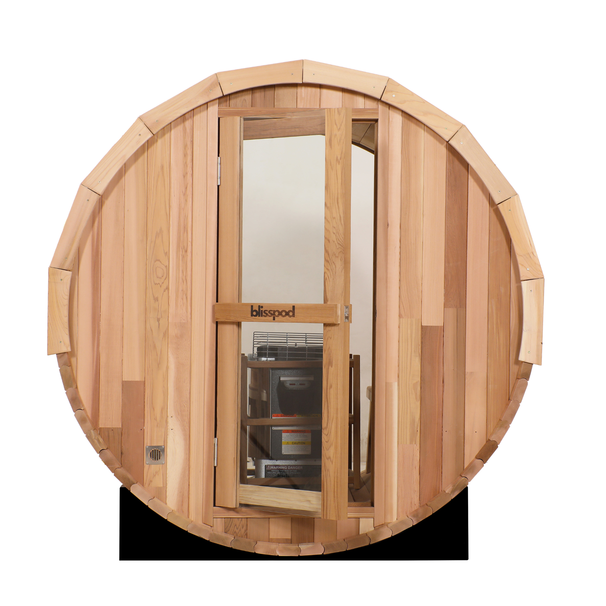 Blisspod Prague Canadian Red Cedar Outdoor Steam Barell Sauna