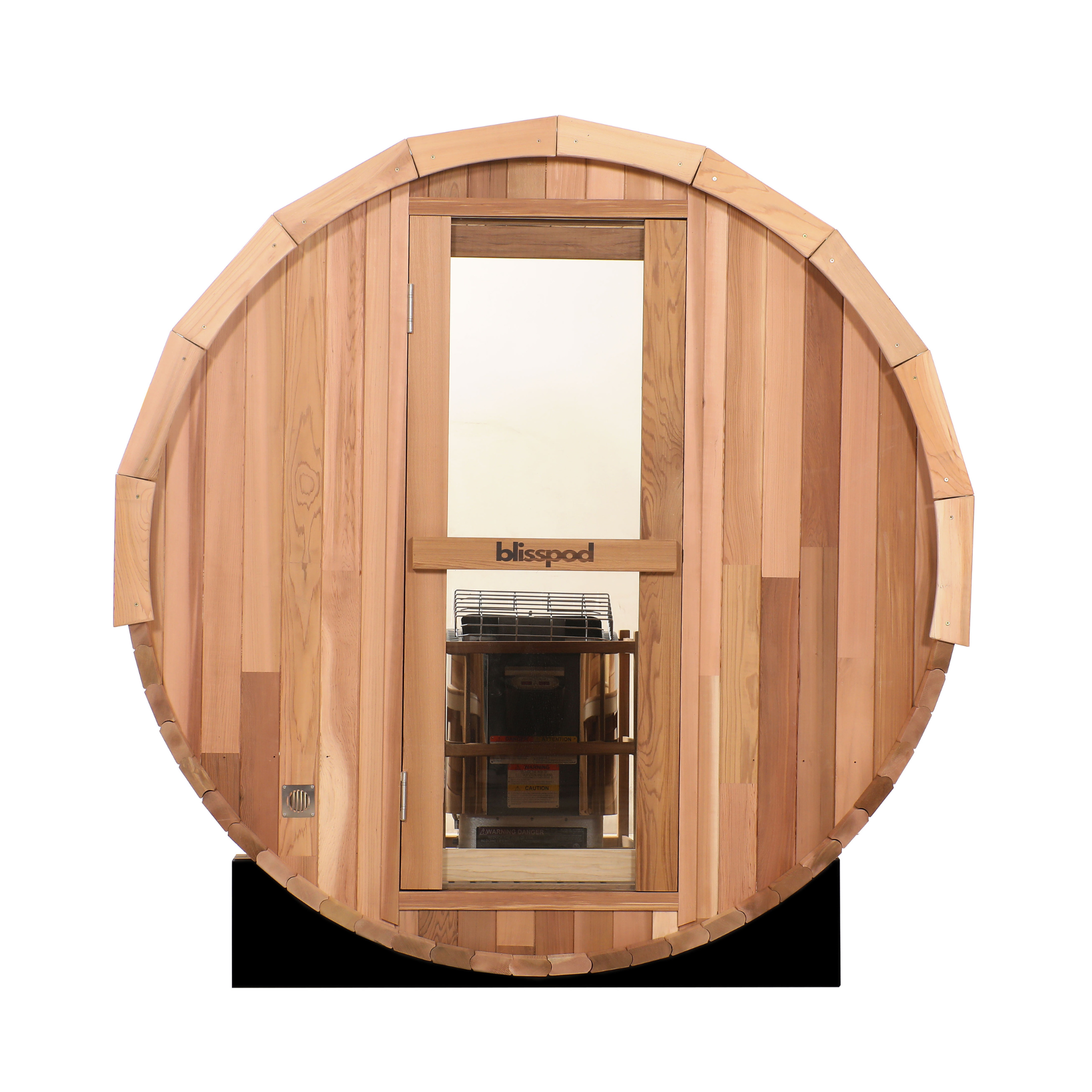 Blisspod Prague Canadian Red Cedar Outdoor Steam Barell Sauna