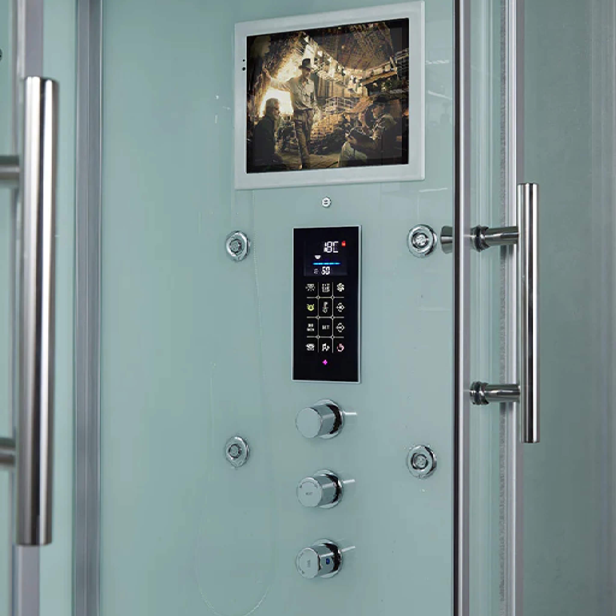 Maya Bath Platinum Catania Steam Shower W/6 Acupuncture Jets