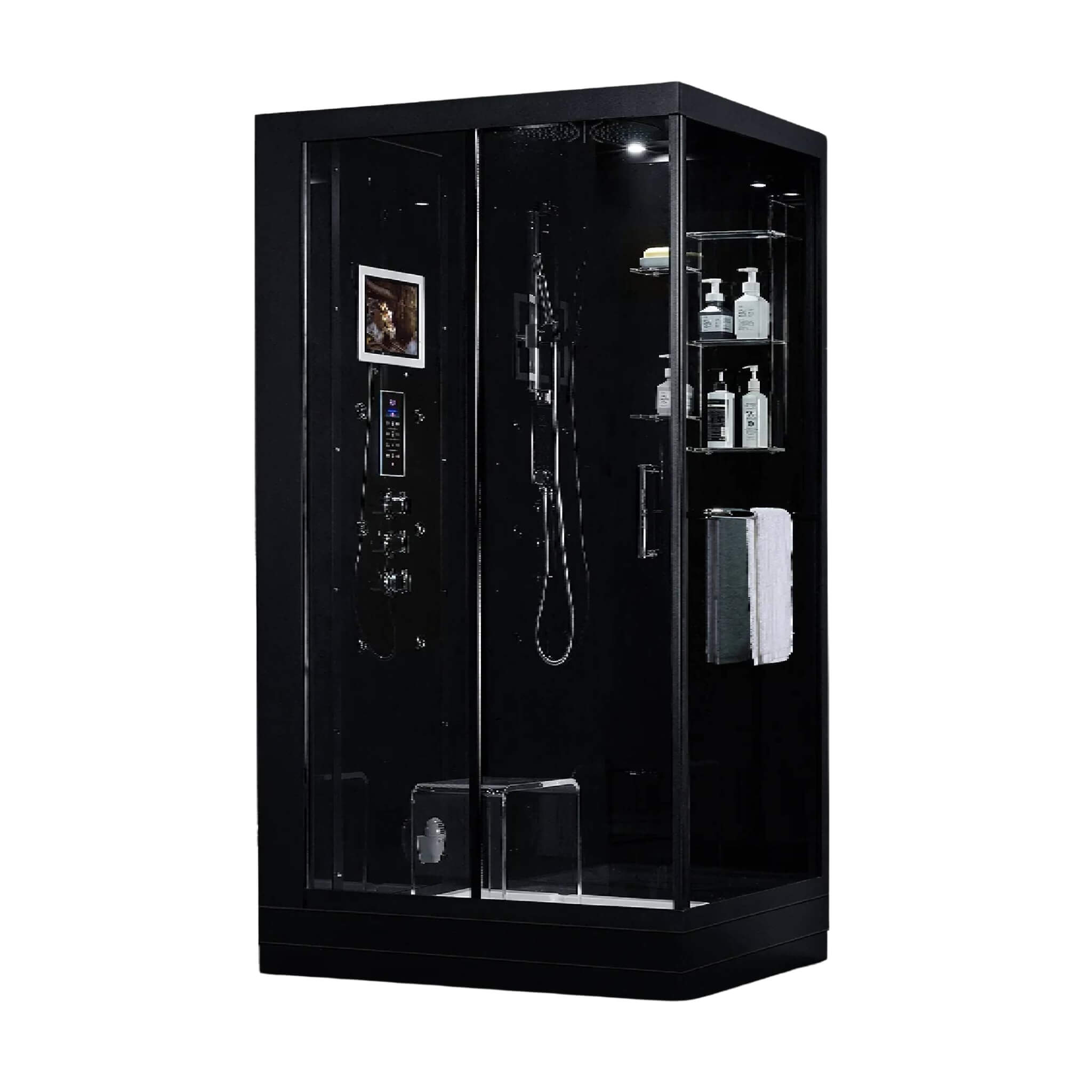 Maya Bath Platinum Lucca Steam Shower With LCD Touchscreen Controls