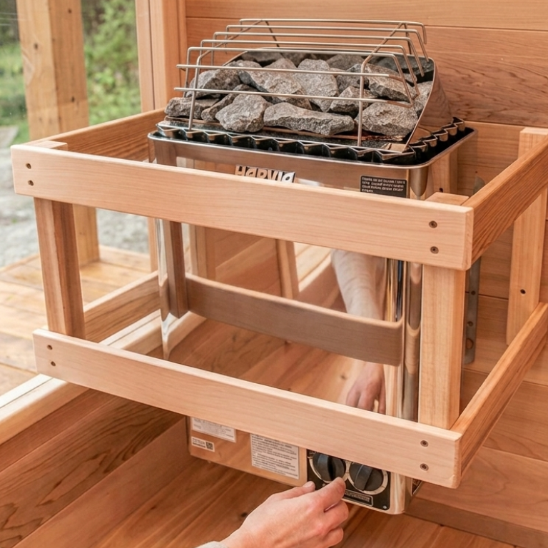 Harvia KIP60B 6kW Sauna Heater with Built-In Controls