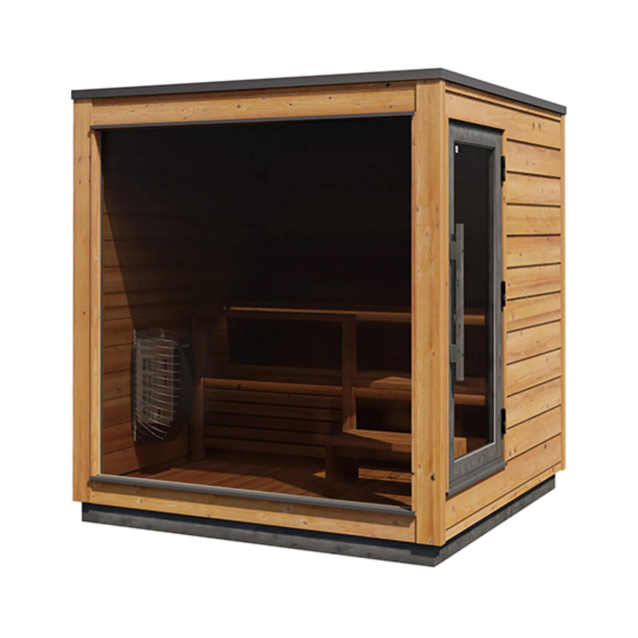 ThermaSol Nordic Dawn 4-Person Fully-Assembled Outdoor Sauna Cabin [Made-To-Order]